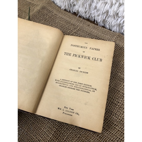 The Posthumous Papers Of The Pickwick Club Charles Dickens Reprint of First Ed. - Picture 6 of 12
